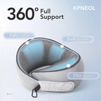 Travel Pillow, 100% Pure Memory Foam Travel Neck Pillow Airplane Neck Support Ergonomic Design for Traveling Suitable for Airplanes,Offices and Cars-Gray