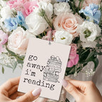 Mancheng-zi Book Lover Car Air Freshener 3Pcs, Book Reading Room Nook Library Bookish Air Freshener Hanging for Cars Closet Drawer or Books, Go Away I'm Reading Car Accessories Mirror Decor for Women