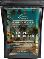 Lapew Brazilian Summers Carpet Deodorizer Powder - Brazilian Waves Freshener for Vacuuming | Scented Odor Eliminator for Home | 36 oz