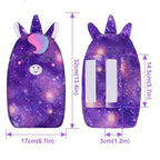 FIODAY Car Seat Belt Covers for Kids Unicorn Seat Belt Pillow Soft Seat Belt Cushion Adjust Seat Strap Pillow Head Neck Support for Children Boys Girls Travel, Deep Purple