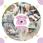Piddle Pad Car Seat Liner, Waterproof Soft Car Seat Protector for Potty Training, Travel-Friendly Baby Toddler Carseat Cover, Machine Washable Liner for Spills, Potty Accidents (Pink)