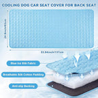 54"x24.8" Dog Cooling Mat for Car Back Seat, Ice Silk Pet Bed Mat, Non Slip Summer Cooling Pad for Dogs and Cats, Fits Backseat Extenders Protector, Trucks, Suvs, Indoor & Outdoor (Sky Blue)