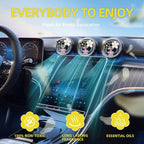 NBTEPEM 6 PCS Daisy Flower Air Vent Clip Car Decoration Accessories Air Conditioning Outlet Clip Car Air Freshener Clip Charm Car Interior Decor(3 cm, 3.3 cm, White, Black, Purple)