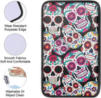 Dreaweet Sugar Skull Center Console Armrest Pad Cover Halloween Car Accessories Soft Comfort Arm Rest Cover Pad Universal Middle Console Covers for Cars SUV Truck Sedan