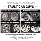 CAR GUYS Wheel Cleaner | Effective Rim and Tire Cleaner | Safe & Versatile Brake Dust Remover for Alloy, Chrome, Aluminum Rims, White Wall Tires, and More! | 18 Oz
