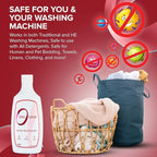 Zero Odor – Laundry Odor Eliminator - Permanently Eliminate laundry Odor – Patented Molecular Technology Best For Clothes, Towels & Linens, Shoes, Bags, Etc. - rinse and refresh Again, 16oz (3-Pack)