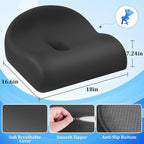 Seat Cushion Office Chair Cushion for Back & Tailbone & Sciatica Pain Relief, Grey Memory Foam Desk Chair Pressure Relief Seat Cushion for Long Sitting Car Drivers, Office Worker