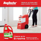 Rug Doctor Pet Carpet Cleaner, 96 oz., Pro-Enzymatic Formula with 3X Action - Cleans, Deodorizes, & Deters Remarking, Concentrated Solution, Professional Grade for Pet Stains & Odors