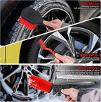 35Pcs Car Detailing Kit, Car Cleaning Kit with Windshield Cleaning Tool and Tool Box, Interior & Exterior Auto Care Supplies and Brushes (B：35PCS-R)
