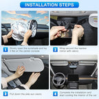 INSAUTO Custom Fit Windshield Sun Shade Accessories for Dodge RAM 2500 3500 2010-2026, Foldable Front Window Sunshade, UV & Heat Reflector, Keeps Interior Cool, Includes Storage Bag