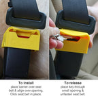 Kurgo Direct to Seatbelt Tether for Dogs - Adjustable Dog Car Safety Leash for Backseat Travel - Quick Install Carabiner Locking Tether - Works with Any Dog Harness - Secure Design
