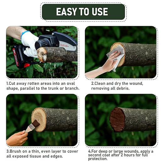 Tree Wound Sealer & Dressing, 500g Tree Pruning Sealer for Cut, Damaged Bark, Grafting – Effective Tree Repair Sealant for Shrub, Bonsai, Rose, Orchard | Horticulture Grade Seal Formula