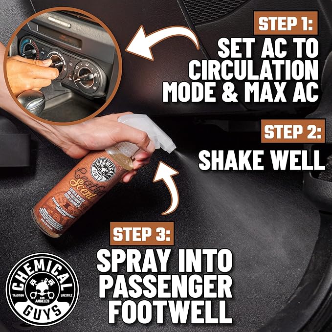 Chemical Guys AIR_300 New Car Scent and Leather Scent Combo Pack, Great for Cars, Trucks, SUVs, RVs & More, 16 fl oz (2 Items)