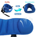 Adjustable Child Car Seat Head Support Band, Adjustable Head and Neck Support Band - A Comfortable Safe Sleep Solution, Blue Head Support Belt