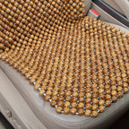 Natural Olive Large Bead 18mm Beaded seat Covers for Cars Cooled Beaded car seat Covers Durable Wooden Beaded seat Cover Truck Mat Four Seasons Universal 1-PC (Olive Green)