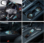 10 Pcs Dragonfly Universal Car Seat Covers Full Set, Breathable & Washable Car Seat Covers Full Sets, Fashionable Dragonfly Covers for Cars Interior, Universal Fit