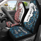 GENANY Hunting Couple Car Seat Covers Set of 2, Deer Breathable Front Seat Covers for Truck Sedan SUV, Couple Themed Car Accessories, Hunting Gift for Women Men