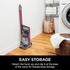 Shark Cordless Vacuum Cleaner, HEPA Filter, Lightweight, Portable, Rechargeable, Pet Hair Pickup, Removable Handheld, Crevice, Upholstery & Dusting Brush Included, 40-min runtime, Red, IZ362H