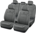 Skechers Memory Foam Car Seat Covers, Lycra Fabric Seat Covers,Seat Cover Full Sets Airbag Compatible, Automotive Comfort Protection for Most Cars,Trucks, SUVs, All Beige