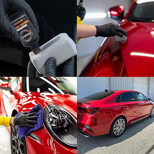 Graphene Ceramic Coating for Cars - 20H Professional Grade Top Coat Detailing Kit 50ML - Heavy Duty Automotive Paint Sealant for After Car Wash - Ultimate Hydrophobic Protection and High Gloss Shine