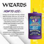 Wizards Mystic Nano Car Wax Polish - Protects and Provides Extreme Gloss and Slickness - Safe For All Paint and Clear Types Car Polishing Compound - For Both Machine and Hand Use - 32 oz