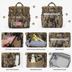 Maelstrom Lunch Box, 23L Insulated Lunch Bag, Expandable Double Deck Cooler Bag, Lightweight Leakproof Tote Bag With Side Tissue Pocket, Suit For Men and Women (I Camouflage with DIY Hook-and-Loop)