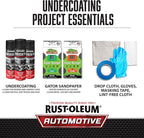 Rust-Oleum 248657-6PK Stops Rust Undercoating Spray, 15 oz, Rubberized Black, 6 Pack