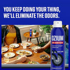 Ozium Air Sanitizer Spray - Room Odor Eliminator for Home, Car, and Office - Carbon Black - 8 oz Can - 6 Pack