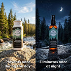 Lumi Outdoors Natural Shoe Deodorizer Spray and Foot Powder Bundle - Lemon Eucalyptus and Foot Powder