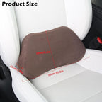 Lumbar Support Pillow for Car, Ergonomic Memory Foam Back Cushion for Driving, Seat Office Chair, Gaming Chair, Lower Back Support for Back Pain Relief, Brown, 1 Pack