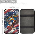 Dreaweet 250th Anniversary Car Center Console Cover Pad Scratch-Resistant & Universal Arm Rest Cover for SUV Sedan Patriotic Eagle Car Accessories Easy to Install