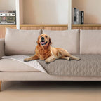 gogobunny 100% Double Sided Waterproof Dog Blanket Soft Pet Bed Cover Reversible Protect Furniture Couch Sofa Car for Puppy Cat Kids (Dark Stone/Light Stone, 30x80 Inch (Pack of 1))
