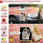 Custom Air Fresheners with Picture - Personalized Photo Air Freshener for Car Double Sided Print Long Lasting Fragrance Customized Photo Gifts for Boyfriend Husband Him Dad Woman(Irregular Shape)