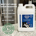Instantly Cat Urine Odor Remover & Eliminator Cleaning Solution, Oxidizer Based Pee Cleaner Solution & Deodorizer for Carpets, Outdoor Rugs, Rugs, Mattress, etc. 2-128 oz Gallons