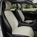 Linen Car Seat Covers for Cars, Front Car Seat Cover Protectors with Storage Bags, Anti-Slip & Soft Automotive Seat Cushion Universal Fit for Most Sedan, SUVs, Vehicles (Beige)