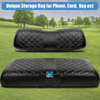 MOSNAI Club Car DS 2000.5-Up Seat Covers, Golf Cart Seat Covers for Club Car DS OEM Ordinary Seat, Front Seat Cover with Concave and Convex Design, Thick Vinyl Leather Comfortable/Breathable