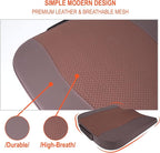 Car Seat Cushion, Comfort Memory Foam Car Cushions for Driving - Sciatica & Lower Back Pain Relief, Driver Seat Pillow for Auto, Office Chair, Wheelchair - Brown
