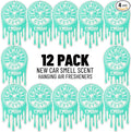 Chemical Guys Car Fresheners, Hanging Air Fresheners - New Car Scent for Cars, Trucks, SUVs, RVs, Home, Office, Work, Dorm Room, & More - 12 Pack