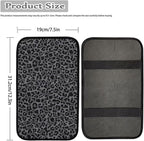 Dreaweet Black Leopard Print Car Center Console Cover Cheetah Print Car Accessories for Women Arm Rest Cover for SUV Sedan Non-Slip Comfortable Car Armrest Cover Pad,Easy to Install