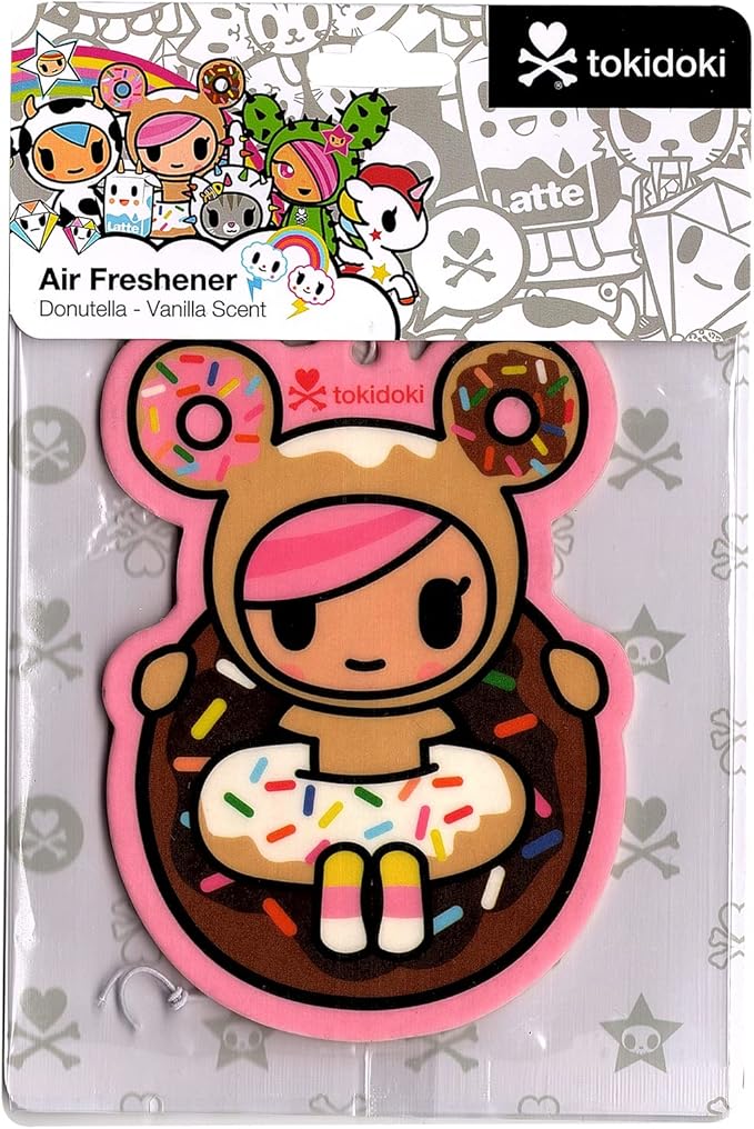 Tokidoki Air Freshener - Donutella - (Vanilla Scent), Pink