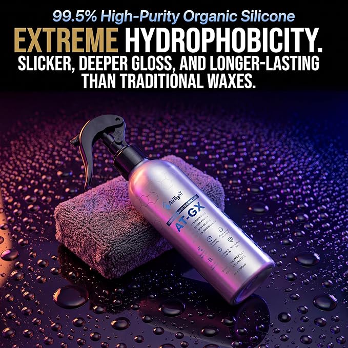 Advanced Graphene Ceramic Coating 200ml AT-GX Nano Protectant Long-Lasting High Gloss Waterproof Professional DIY Car Paint Care Kit for Cars