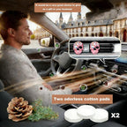 Gothic Skull Car Air Freshener Vent Clips with 2 Pads, Halloween Scented Car Accessories for Men Women, Automotive Interior Decor and Cool Car Fresheners for Men， Spooky Gift Idea-A6