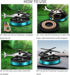 Helicopter Car Air Freshener Rotating Solar Car Freshener Airplane Car Perfume