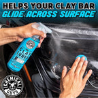 Chemical Guys Clay Bar Kit, Medium Duty with Luber Synthetic Lubricant – Removes Embedded Dirt, Restores Smooth Paint, Preps for Wax and Sealant - Safe for Cars, Trucks, SUVs, 16 oz, 2 Items