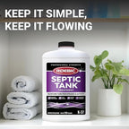 Roebic K-37-Q Septic Tank Treatment: Removes Clogs, Environmentally Friendly Bacteria Enzymes, Safe for Toilets, 32 Fl Oz - Lasts 1 Year, 32 Ounces