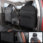 Red Rain Black and Orange Leather Seat Covers Custom Fit for 2019-2020 Ford F150 Raptor Waterproof Auto Seat Cushion Cover (Raptor-Black+Orange-2019/2020)