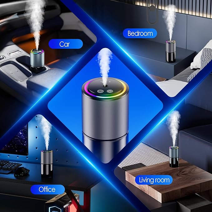 Car Air Freshener Refill, 150mL Large Capacity Lasts Up to 6 Months, Dedicated Perfume Refill, More Scents are Being Added Regularly, Machine not included (Oceans)