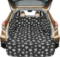 Veckle SUV Cargo Liner for Dogs with Side Flaps, Large (54" x 93") Water Resistant Trunk Cover, Non-Slip Pet Area Protector with Bumper Flap, Universal Fit for SUVs Sedans Vans, Paw Print