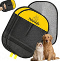 PotatoLife Pet Hair Removal Glove Upgraded Reusable Electrostatic Washable Fur Remover for Dogs Cats, Grooming Mitt for Couch, Sofa, Furniture, Carpet, Clothing and Car Seat, 2-Pack Large