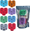 Wonder Wafers 40 Pack Car Air Fresheners- 8 Scent Bundle Variety Pack: Nu Car, Clean Car, New Leather, Wild Cherry, Black Royale, Pina Colada, Fresh 'n Clean, Baby Powder, 5 Individually Wrapped each